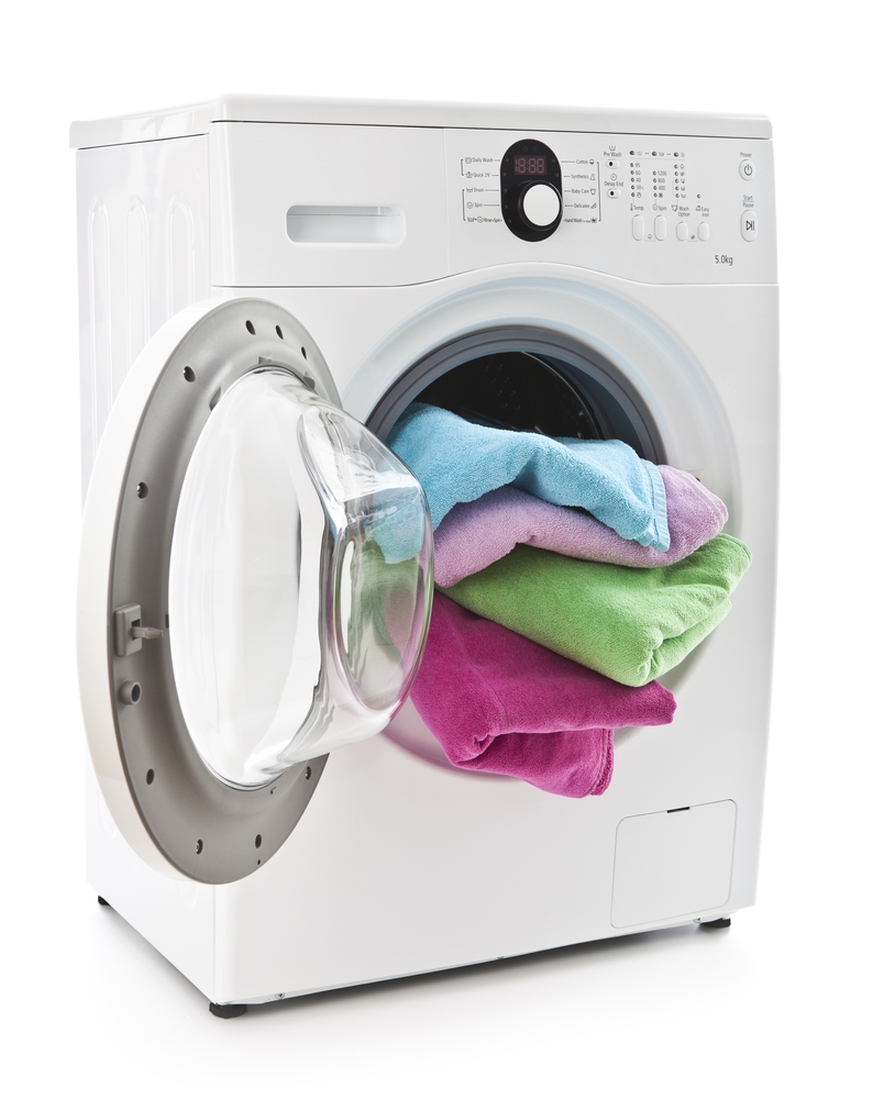 Machine à laver avec des serviettes